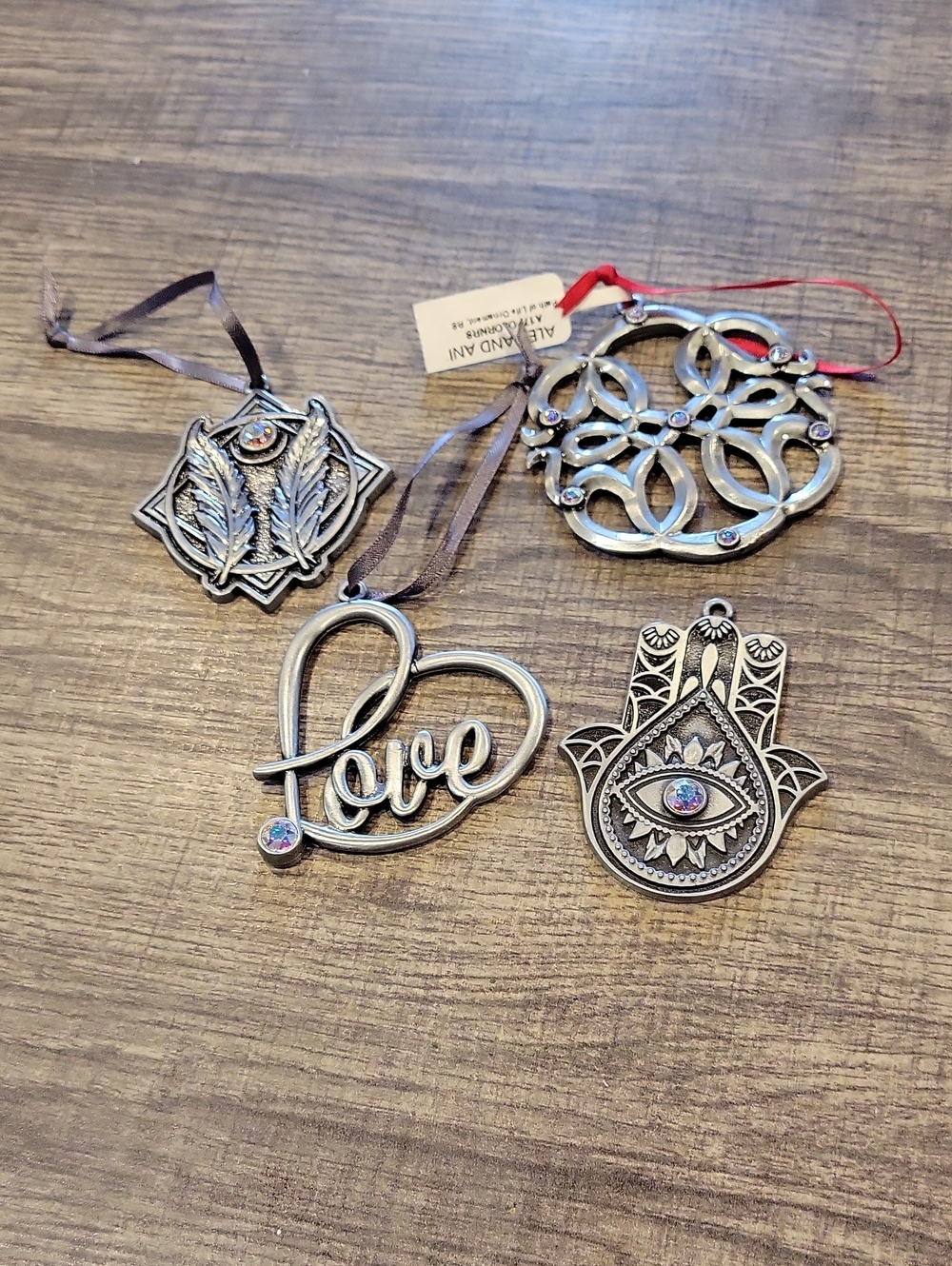 Alex And Ani 2017 Limited Edition 4) Ornaments,New; Stunning!